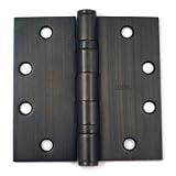 Review Bolton  / BOLTON 144 Pieces Of 4.5inch x 4.5inch x 3.4mm Dark Bronze Finish Steel Hinges - 4.5 inch Commercial Grade Steel Hinges In Dark Oil Rubbed Bronze Finish