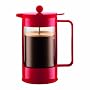 Bodum Bean 8-Cup Double-Wall Thermal French Press Coffee Maker, Red