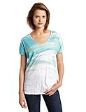 Calvin Klein Jeans Women's Ocean Breeze V-Neck Tee, White, Medium