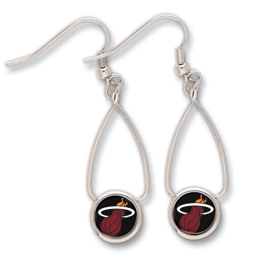 Miami Heat French Loop Earrings