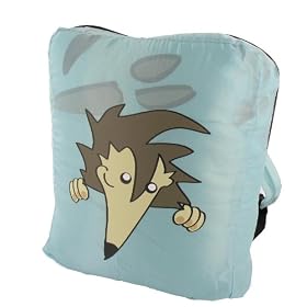 Childrens mummy style sleeping bag with rucksack - Hedgehog Design