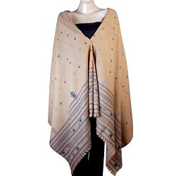 Women Gifts Tribal Embroidered Wool Shawls 80 x 40 inches (ktds458)