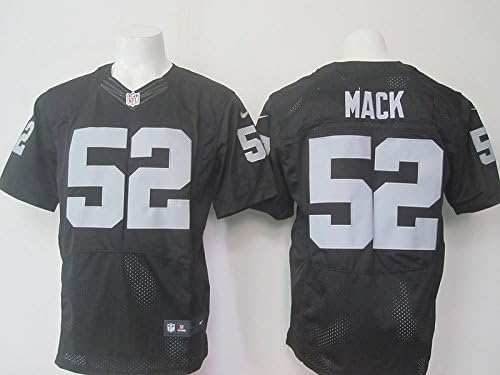 Dngohson Charm Men's KMack_OR #52 Elite On-field Black Jersey (Size 52)