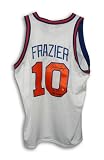 Walt Frazier New York Knicks Autographed/Hand Signed White Throwback Jersey Inscribed ''70 - 73 NBA