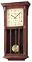 Seiko Wall Clock With Pendulum Dark Brown Case Westminster/Whittington Chime