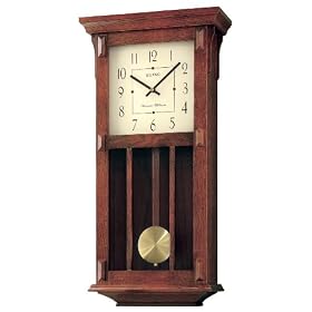 Seiko Wall Clock With Pendulum Dark Brown Case Westminster Whittington Chime #QXH045BLH by Seiko