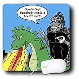Londons Times Famous People Places Books Cartoons - Godzilla and King Kong - Mouse Pads