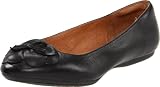 Clarks Women's Aldea Palm Ballet Flat,Black Leather,7 M US
