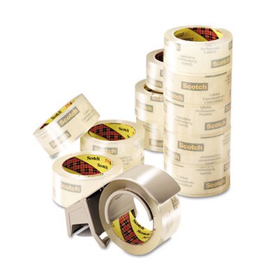 New-Scotch 375012DP3 - Commercial Performance Packaging Tape, 1.88 x 54.6 yards, Clear, 12 Pack - MMM375012DP3