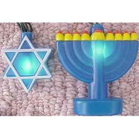Hanukkah Menorah and Star Party String Lights (SJ) from Lava Lamps