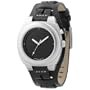 Mens Fossil Big Tic Black Leather Watch JR8193