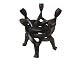 Five-head African Unity Wood Carving - Handmade in Ghana