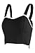 TL Womens Versatily Sleeveless Bustier Crop Top Bralette in Multiple Colors