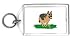 Keychain with german, dog, ball, shepherd, canine