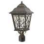 Golden Lighting 10528-P WI Monarch Inn Post Mount Light,