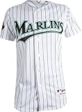 Florida Marlins Home White Authentic MLB Jersey