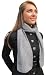 Handmade Soft Acrylic Scarf - Simplicity At Its Best Collection - Knitted By Hand - English Gray