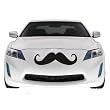 Mustache Car Decal , Vinyl Sticker, Large 2 PACK, 22