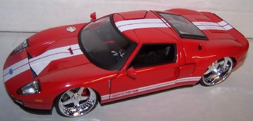 Jada Toys 1/24 Scale Dub City 2005 Ford Gt in Color Red