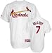 Matt Holliday Jersey: Youth 2010 Majestic Home White Replica #7 St. Louis Cardinals Jersey