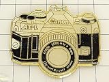 限定レア美品ピンズ◆キャノンAE-1写真カメラ一眼レフピンバッジ