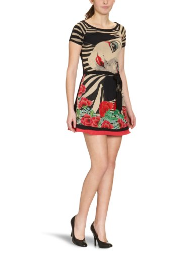 Desigual Damen Kleid (mini) 20V2C10, Gr. 42 (XL) (ES 44), Schwarz (Negro) Preisvergleich