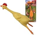 RUBBER strechy CHICKEN novelty GAG Joke TOY NEW pet