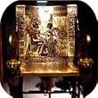 Coaster Set - 4 pcs - SQUARE - Designer Coasters: Country: Egypt - (CSCEG-103) Egyptian Artifact