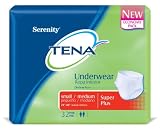 Tena Serenity Underware, Super Plus, Small/Medium, 32-Count Packages