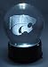Kansas State Logo Etched In Crystal, Base Musical And Lit. School'S Fight Song Plays.