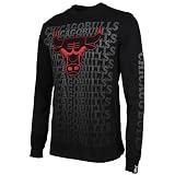NBA Chicago Bulls Big Game Long Sleeve T-Shirt - Black (Large)