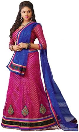 Adorable Magenta Indian Pakistani Designer Bridal Partywear Lehenga Choli