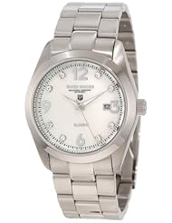 River Woods Womens RW 3 M WP SD SS  Mother-of-pearl Crystal Watch