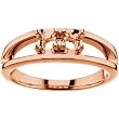 14K Rose Gold Mother's Ring - 2 Gemstone -- YOU CHOOSE THE COLORS!