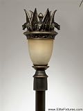 Triarch 75255-14 TriStone Gargoyle Post Mount Light, Oil-Rubbed