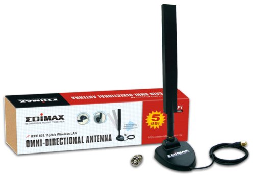  : Edimax EA-IO5D5-dBi indoor omni-directional antenna w/RP-SMA jumper and 1M cable