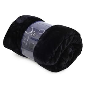 New Black Comfy Soft Mink Fur Bed Sofa Throw 200x240cm