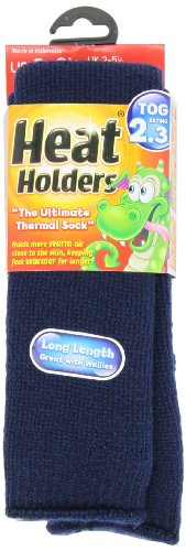Heat Holders Children Large Heat Holders, Indigo, US Shoe Size 3-61/2, 1 Pair