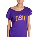 NCAA Louisiana State Tigers Off-Shoulder Top Sweatshirt