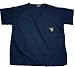 Size: Medium West Virginia University Medical Scrubs V-Neck Design + Set-In Sleeves Breast Pocket Brushed Poplin Fabric