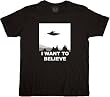 The X-Files I Want To Believe T-Shirt Tee Black