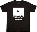 The X-Files I Want To Believe T-Shirt Tee Black