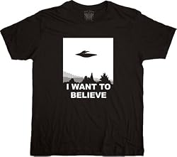 The X-Files I Want To Believe T-Shirt Tee Black