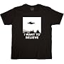 The X-Files I Want To Believe T-Shirt Tee Black