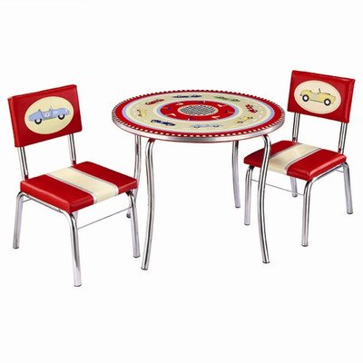 Guidecraft G85802 Retro Racers Chairs Kids Table On Sale