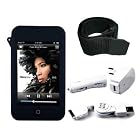 (7 Color Options) 5 in 1 iPod Touch 8gb, 16gb, 32gb, 64gb 2nd Gen, 3rd Gen silicone case package + home / car charger, USB cable, armband, screen protector