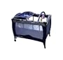 Dream On Me Deluxe Adjustable Height Play Yard with Changing Area, Navy