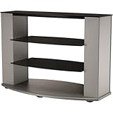 Audio Video Stand with Glass Shelves