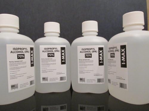 2-propanol 70% - 4 Liters (One Liter, 33.8 Oz, greater than one US Quart) 4X1 Liter Case