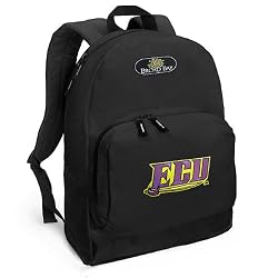 ECU Logo Backpack Black East Carolina University Pirates for Travel or School Bags - BEST QUALITY Unique Gifts For Boys, Girls, Adults, College Students, Men or Ladies